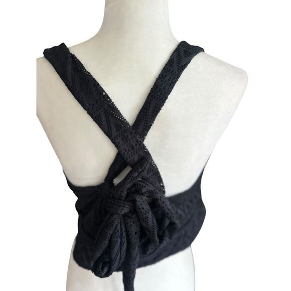 Torrid Bikini Top Womens 2 2X Swimsuit Swim Beach Resort Cruise Black Padded - Picture 3 of 10